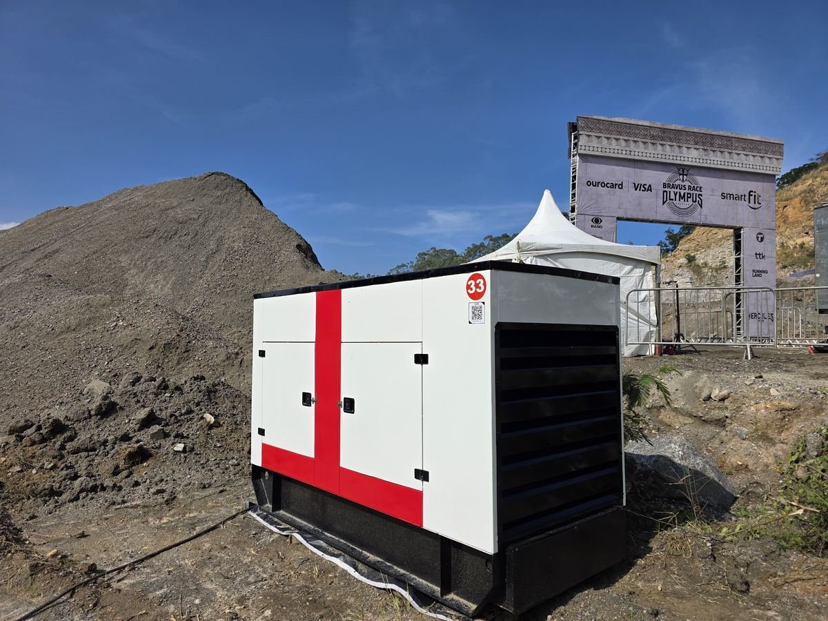 Gerador Plus Geradores de 150 kVA em evento esportivo no Rio de Janeiro