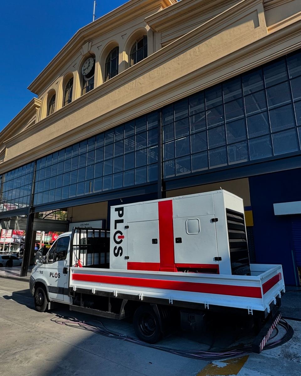 Gerador de 150 kVA em atendimento emergencial no Rio de Janeiro