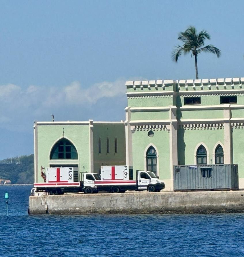 Geradores em paralelo para evento na Ilha Fiscal, Rio de Janeiro